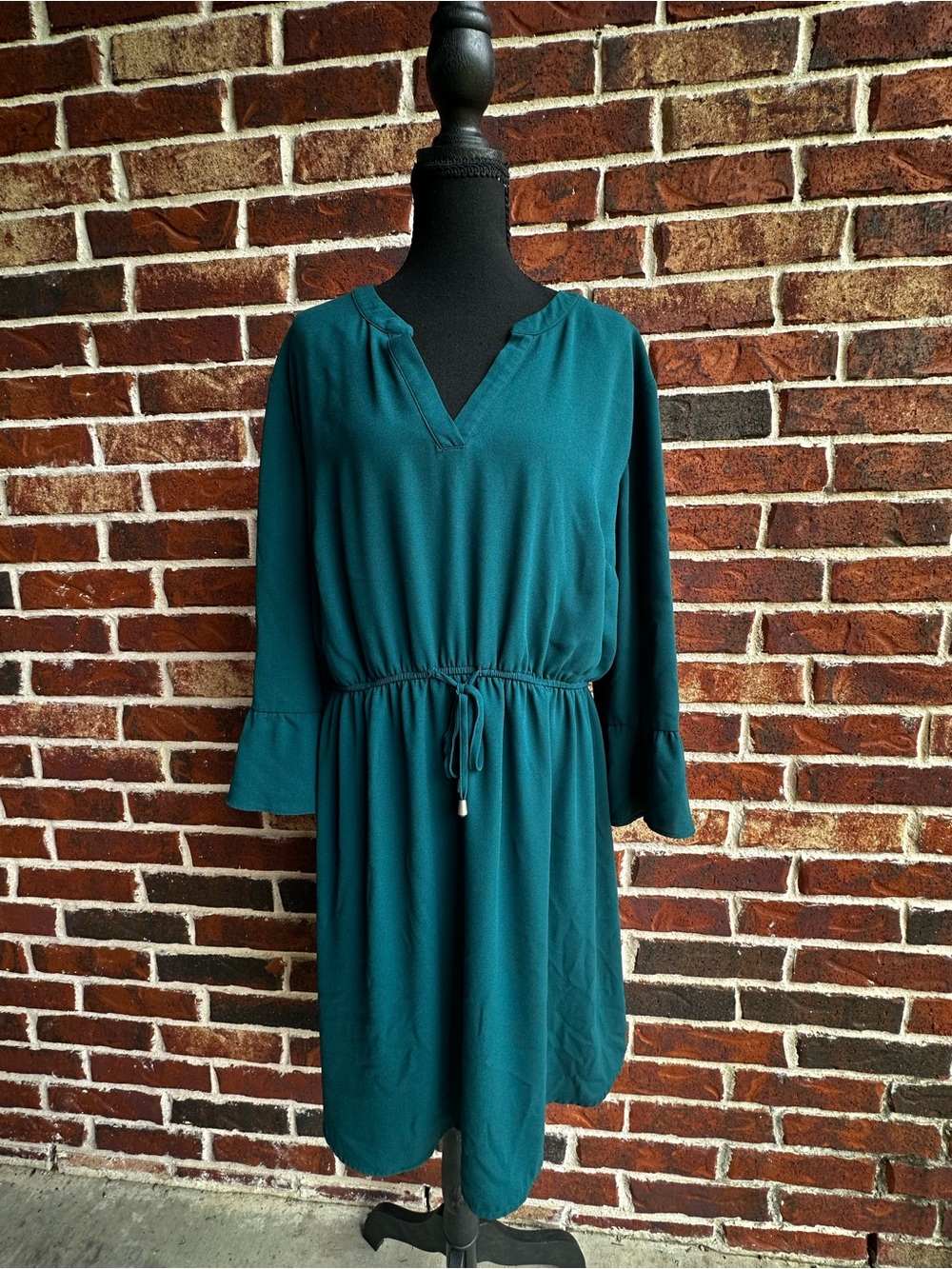Maurices Deep Teal V-Neck Dress